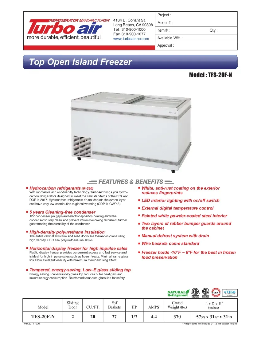turbo-air-tfs-20f-n-chest-freezer-r290-with-drain-115-v-specsheet-260719113xr1.pdf