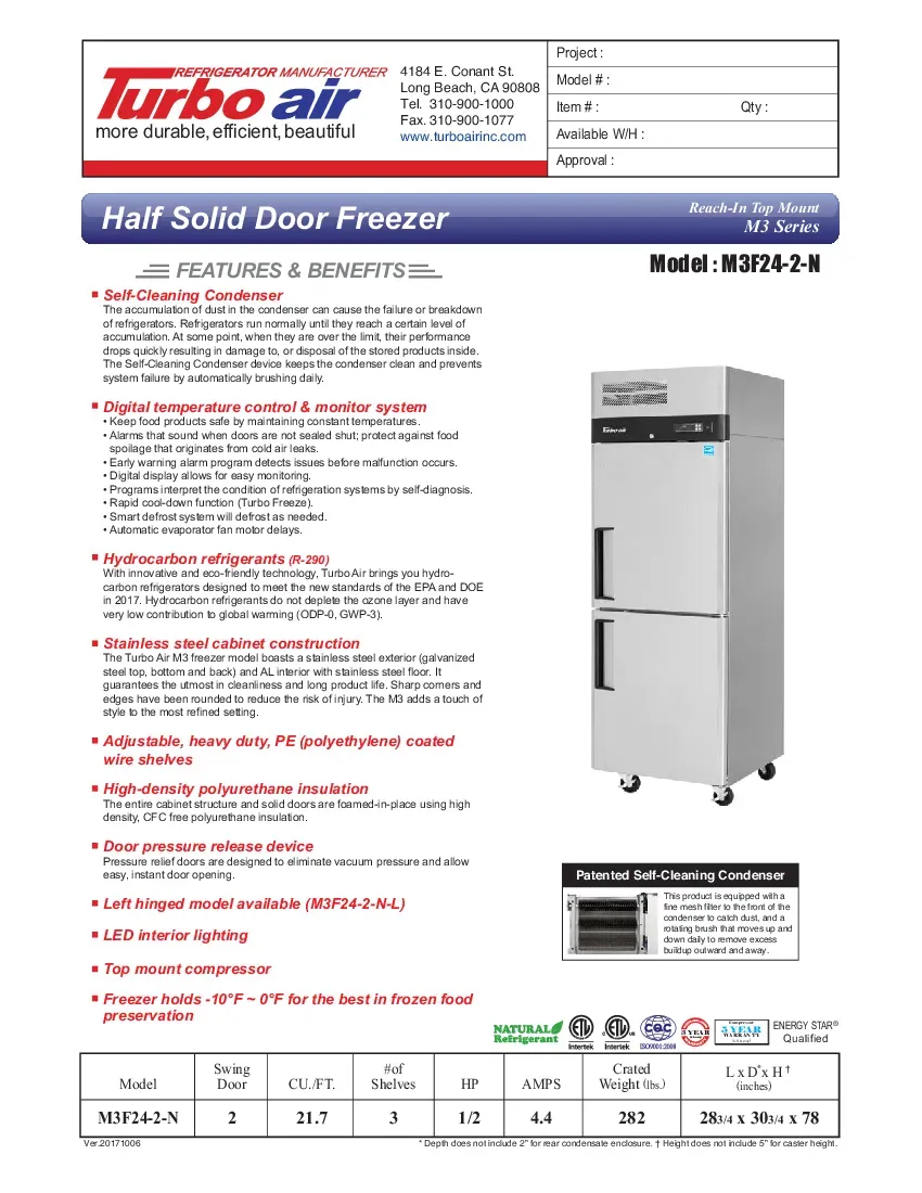 turbo-air-m3f24-2-n-freezer-reach-in-115v-one-section-self-contained-specsh-260719bvvamw.pdf