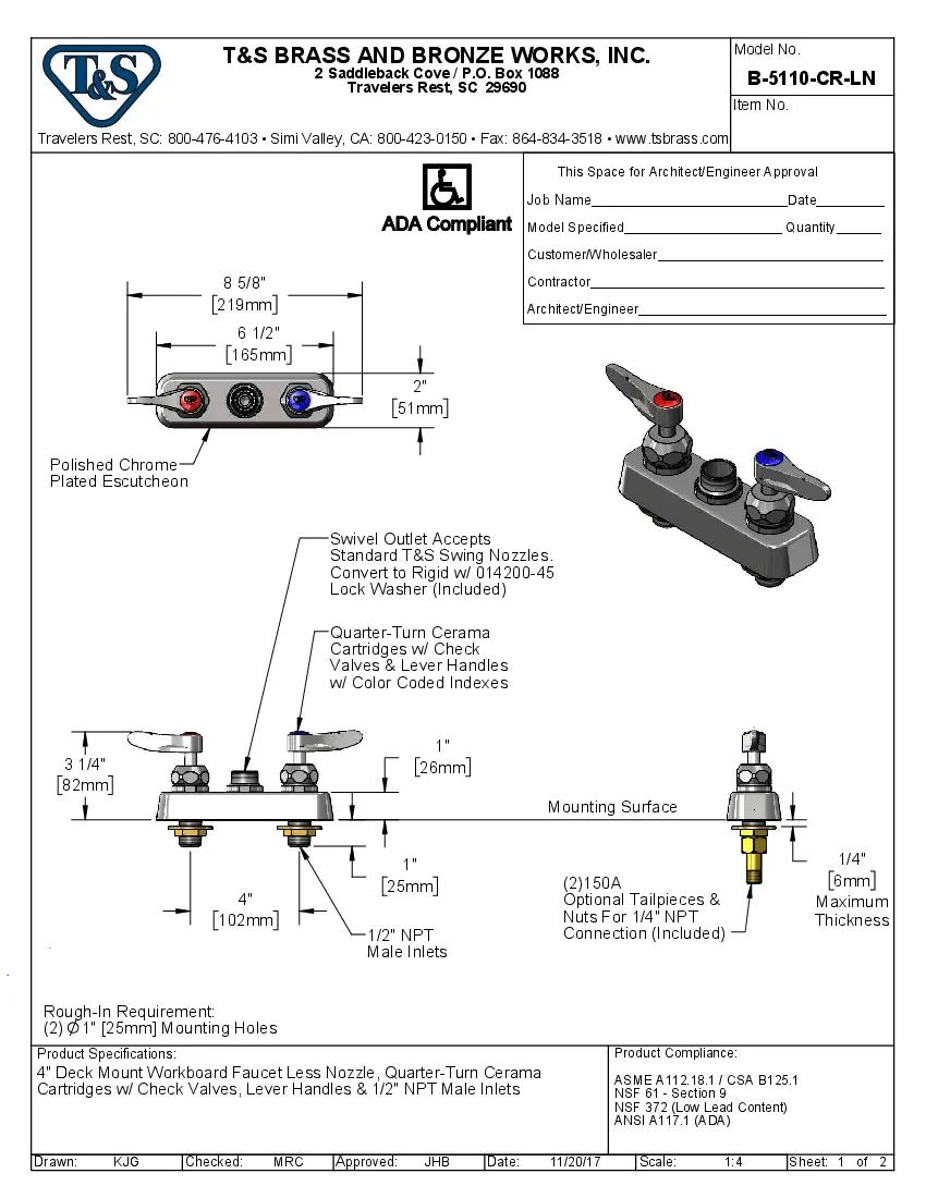t-s-brass-b-5110-cr-ln-faucet-deck-mount-chrome-plated-specsheet-260719b6ssyz.pdf