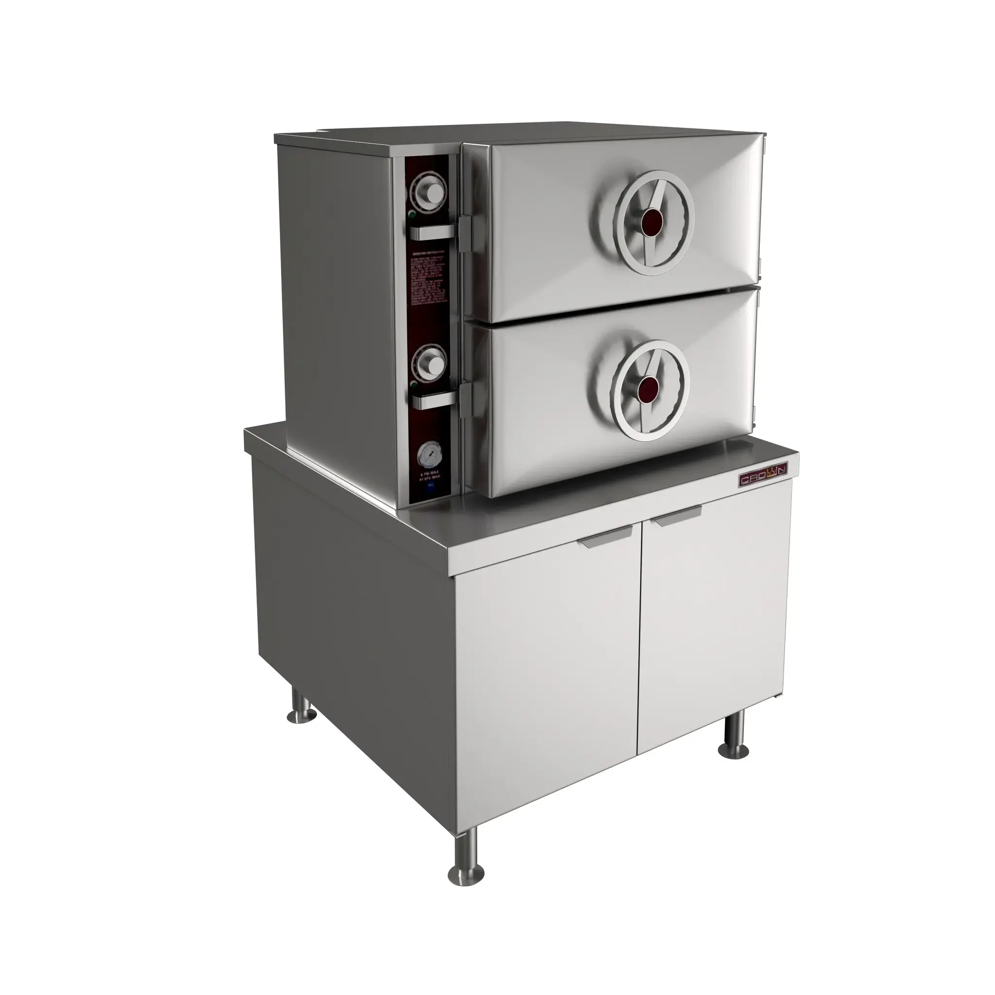 Crown Steam DC-2, Direct Steam Compartment Cookers, 115V, Boiler Based