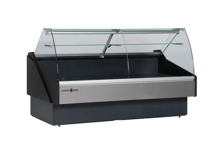 MVP KPM-CG-100-S, Display Case, Refrigerated Deli, Glass Doors, Black
