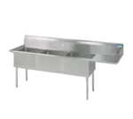 BK Resources BKS-3-1620-12-18R, Sink, (3) Three Compartment
