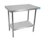 BK Resources , SVT-1860, Work Table,  54" - 62", Stainless Steel Top