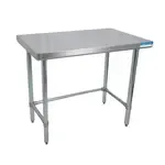 BK Resources VTTOB-1872, Work Table,  63" - 72", Stainless Steel Top