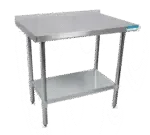 BK Resources VTTR-3624, Work Table,  36" - 38", Stainless Steel Top
