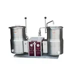 Crown Steam EC-10TW-2_24KW_208V_3PH, Twin Electric Counter Tilt Kettle