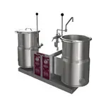 Crown Steam EC-12TW-2_24KW_208V_3PH, Twin Electric Counter Tilt Kettle