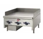Wells HDTG-2430G, Griddle, Gas, Countertop